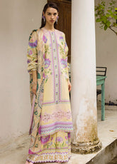 Mushq La Dolce Hemline Embroidered Lawn Suits Unstitched 3 Piece - MQ25LDH 2A DULCINA