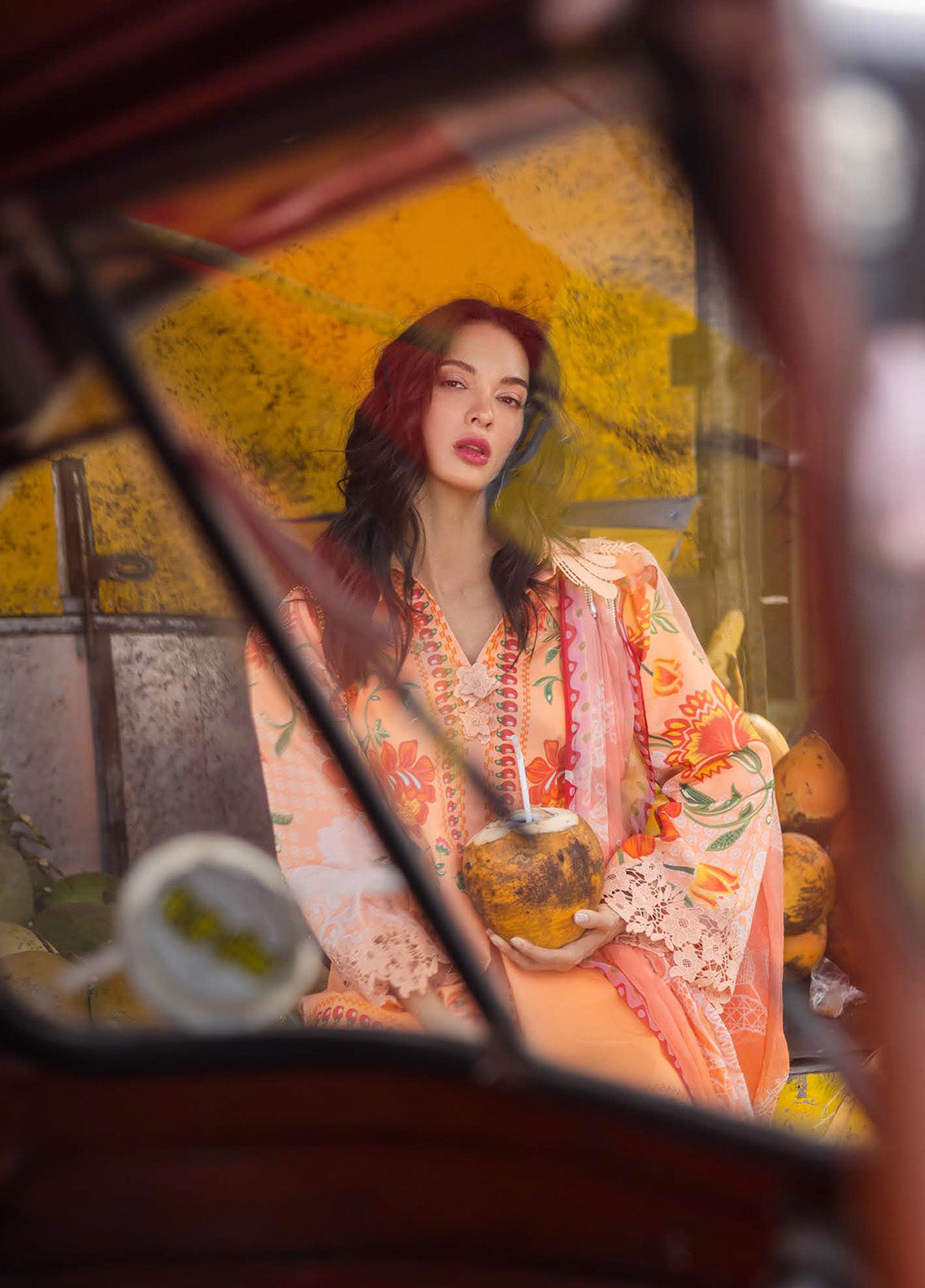 Mushq La Dolce Hemline Embroidered Lawn Suits Unstitched 3 Piece - MQ25LDH 2B NOEMI Mushq La Dolce Hemline Embroidered Lawn Suits Unstitched 3 Piece - MQ25LDH 2B NOEMI