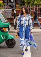 Mushq La Dolce Hemline Embroidered Lawn Suits Unstitched 3 Piece - MQ25LDH 6B KSENIA