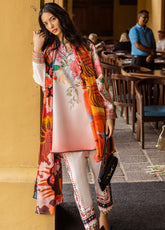 Mushq La Dolce Hemline Embroidered Lawn Suits Unstitched 3 Piece - MQ25LDH 7B CLIO