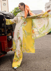 Mushq La Dolce Hemline Embroidered Lawn Suits Unstitched 3 Piece - MQ25LDH 9A CORINA