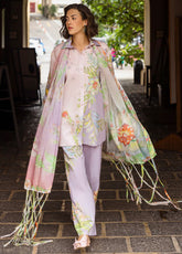 Mushq La Dolce Hemline Embroidered Lawn Suits Unstitched 3 Piece - MQ25LDH 9B ERMINIA