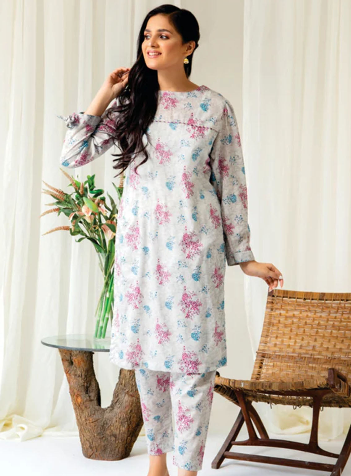 Myra By Rashid Textile Printed Lawn Suits Unstitched 2 Piece - RT24MY 8073 Myra By Rashid Textile Printed Lawn Suits Unstitched 2 Piece - RT24MY 8073
