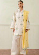 Coco By Zara Shahjahan Embroidered Jacquard Suits Unstitched 3 Piece - CZS25L 10B NORA