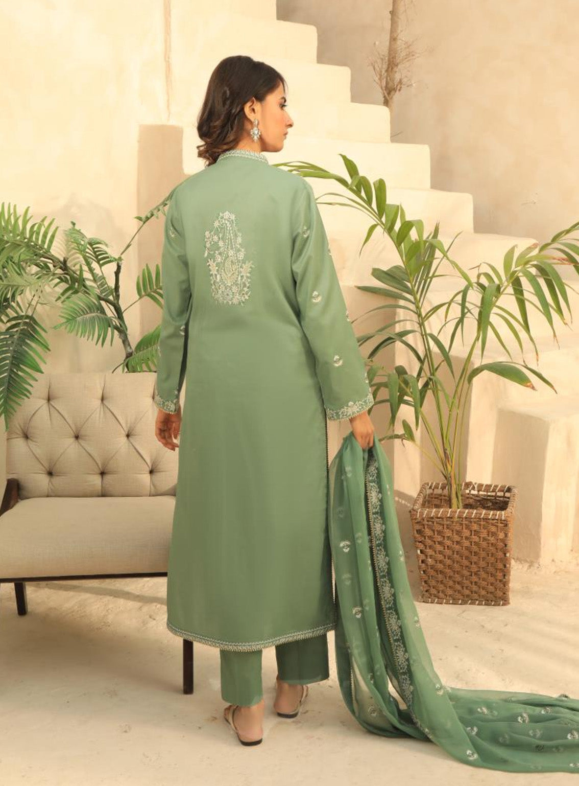 Najiazia Embroidered Lawn Suits Unstitched 3 Piece - NZ25EE CALM Najiazia Embroidered Lawn Suits Unstitched 3 Piece - NZ25EE CALM
