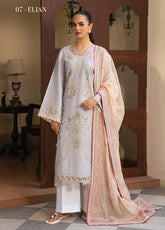 Namah By Xenia Embroidered Lawn 3 Piece Unstitched Suit XE26NS D-1233 ELIAN