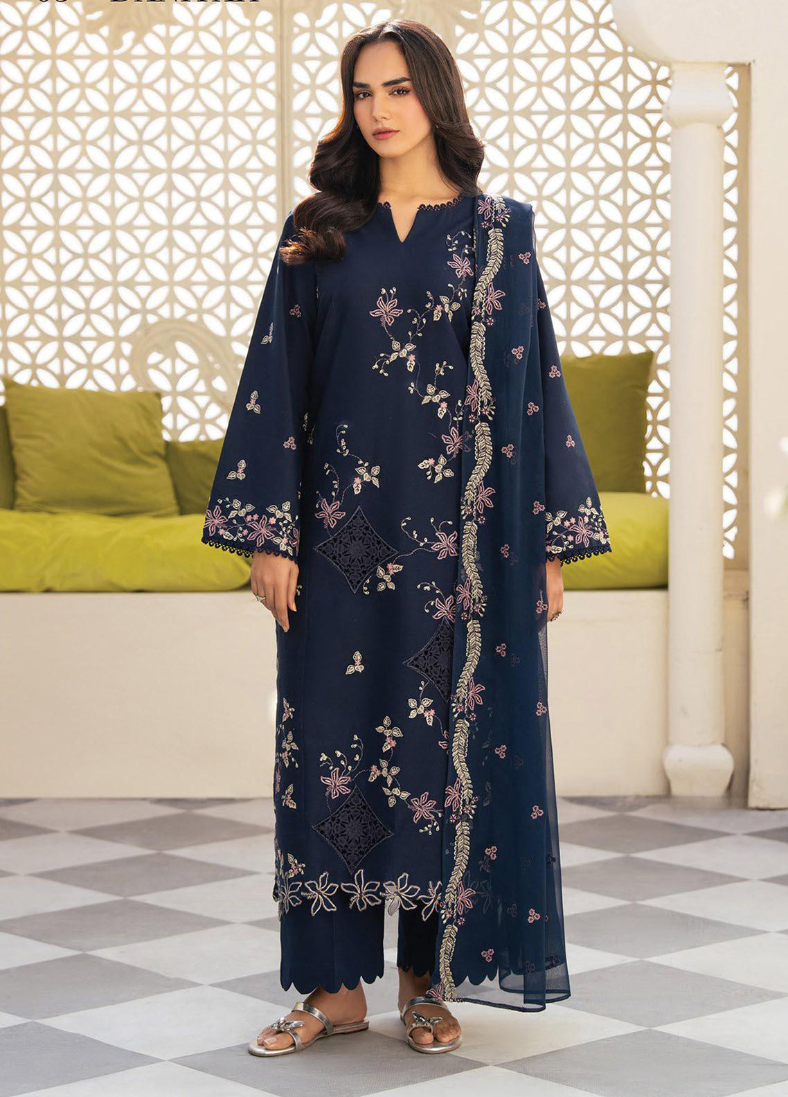 Namah By Xenia Embroidered Lawn 3 Piece Unstitched Suit XE26NS D-1243 DANIYAH Namah By Xenia Embroidered Lawn 3 Piece Unstitched Suit XE26NS D-1243 DANIYAH