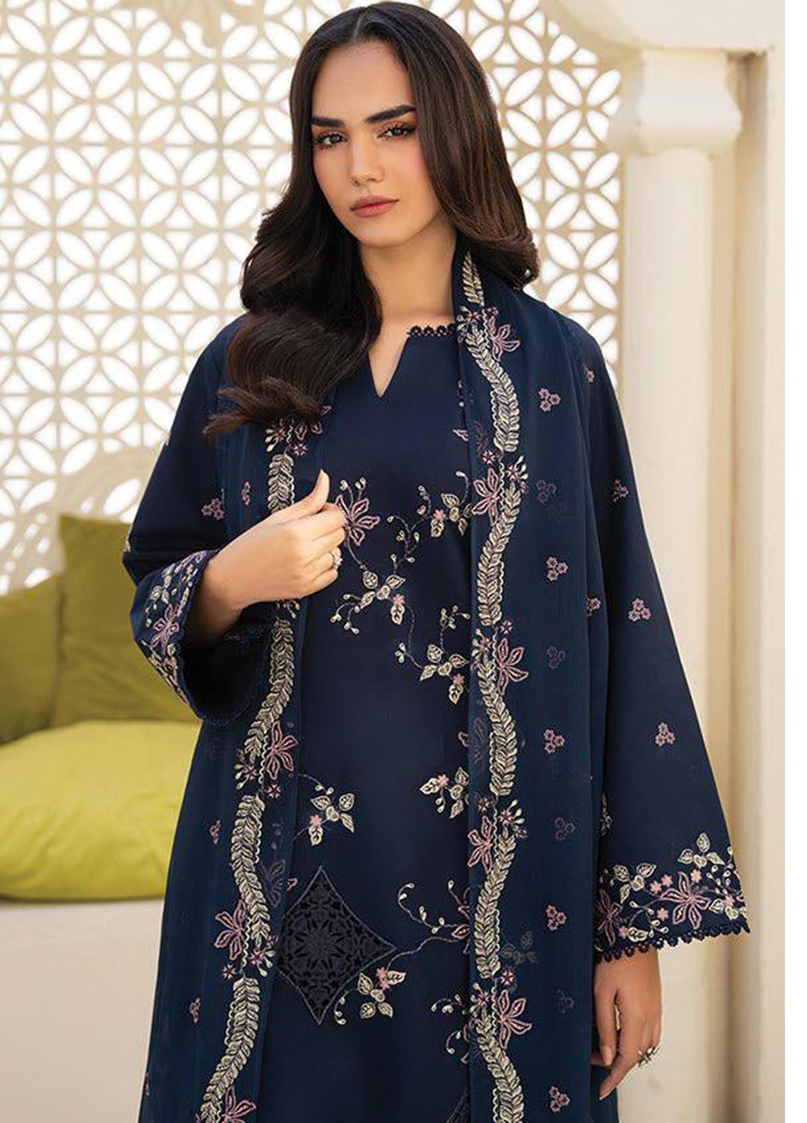 Namah By Xenia Embroidered Lawn 3 Piece Unstitched Suit XE26NS D-1243 DANIYAH Namah By Xenia Embroidered Lawn 3 Piece Unstitched Suit XE26NS D-1243 DANIYAH
