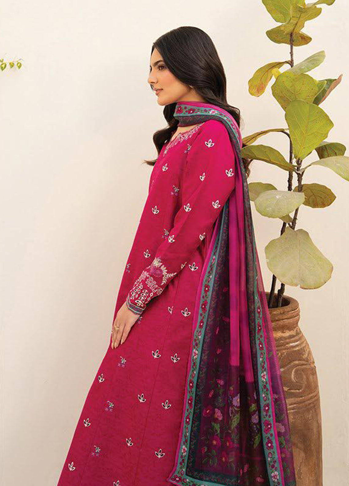 Namah By Xenia Embroidered Lawn 3 Piece Unstitched Suit XE26NS D-1255 VEYRAH Namah By Xenia Embroidered Lawn 3 Piece Unstitched Suit XE26NS D-1255 VEYRAH