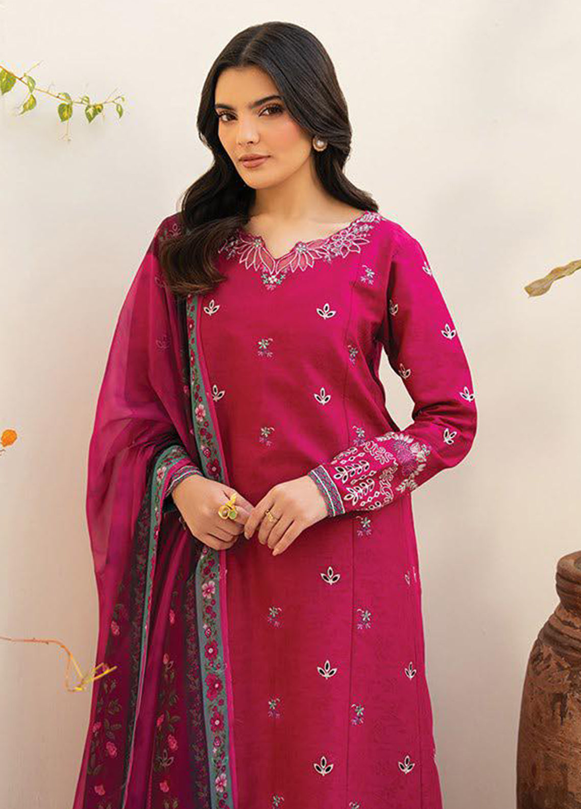 Namah By Xenia Embroidered Lawn 3 Piece Unstitched Suit XE26NS D-1255 VEYRAH Namah By Xenia Embroidered Lawn 3 Piece Unstitched Suit XE26NS D-1255 VEYRAH