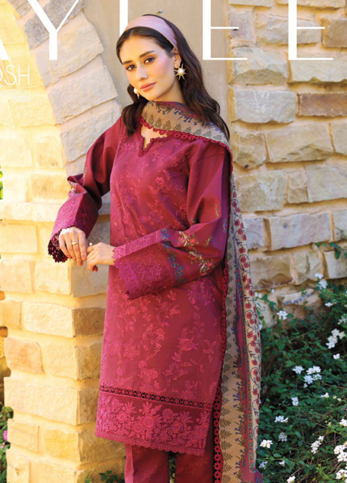 Naqsh By Ayleen Embroidered Lawn 3 Piece Unstitched Suit ALN26NQ Gulrang Naqsh By Ayleen Embroidered Lawn 3 Piece Unstitched Suit ALN26NQ Gulrang