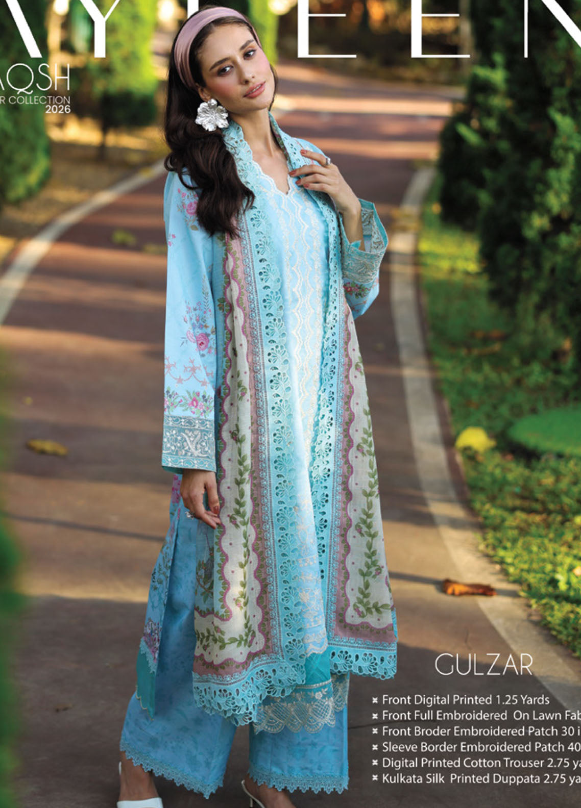 Naqsh By Ayleen Embroidered Lawn 3 Piece Unstitched Suit ALN26NQ Gulzar Naqsh By Ayleen Embroidered Lawn 3 Piece Unstitched Suit ALN26NQ Gulzar
