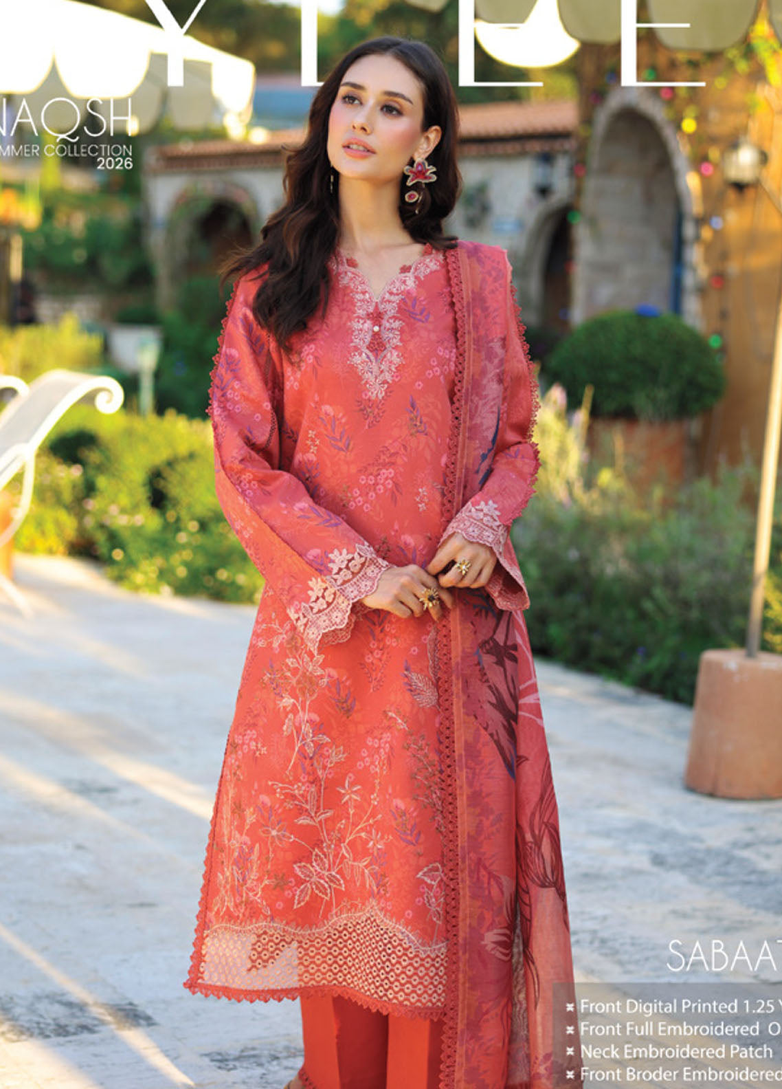 Naqsh By Ayleen Embroidered Lawn 3 Piece Unstitched Suit ALN26NQ Sabaat Naqsh By Ayleen Embroidered Lawn 3 Piece Unstitched Suit ALN26NQ Sabaat