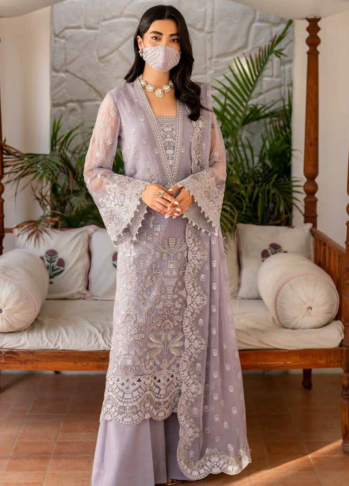 Naqsh by Safeera Embroidered Chiffon Suits Unstitched 3 Piece - FS24NS S-1408 Naqsh by Safeera Embroidered Chiffon Suits Unstitched 3 Piece - FS24NS S-1408