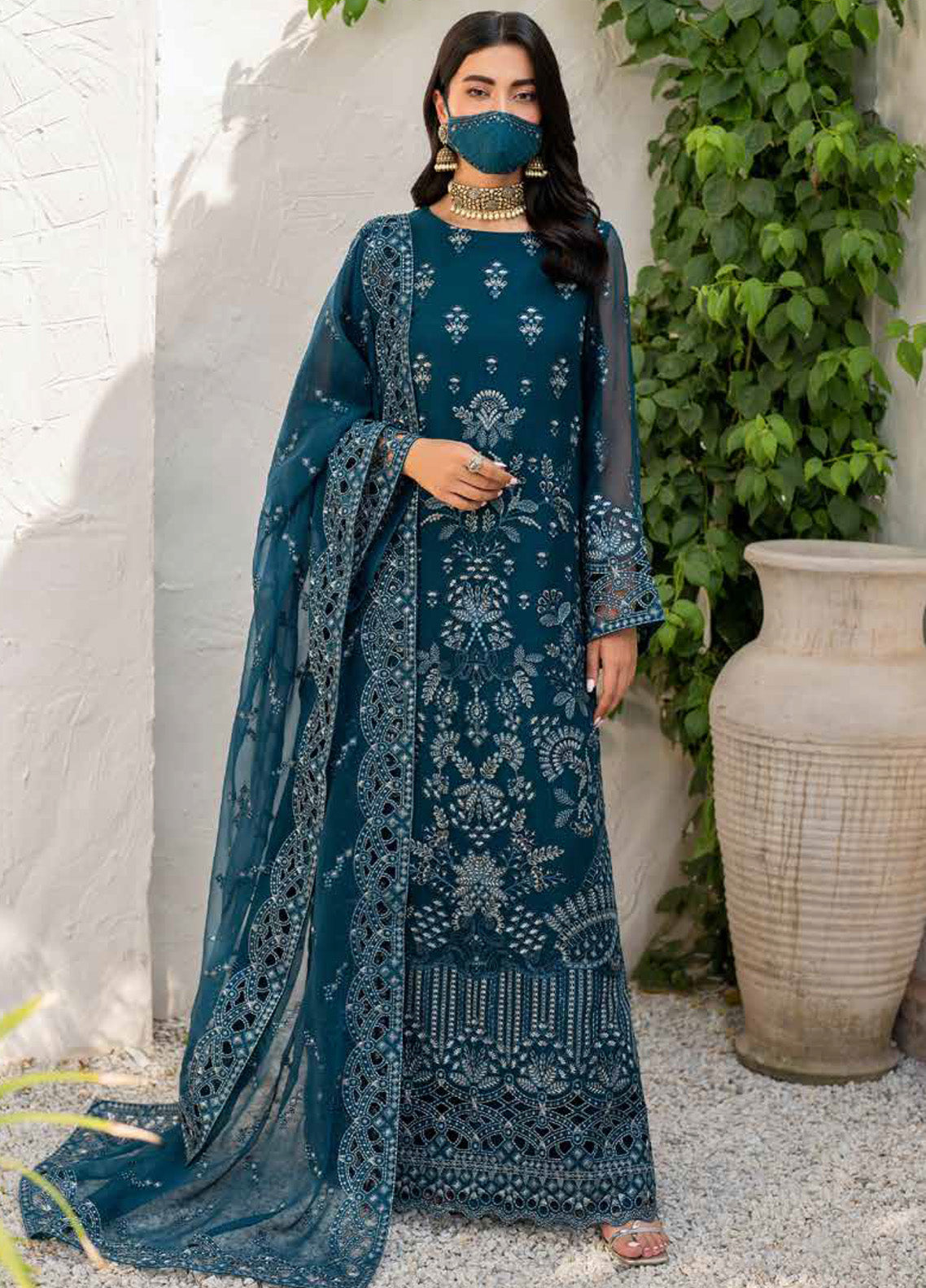 Naqsh by Safeera Embroidered Chiffon Suits Unstitched 3 Piece - FS24NS S-1410 Naqsh by Safeera Embroidered Chiffon Suits Unstitched 3 Piece - FS24NS S-1410