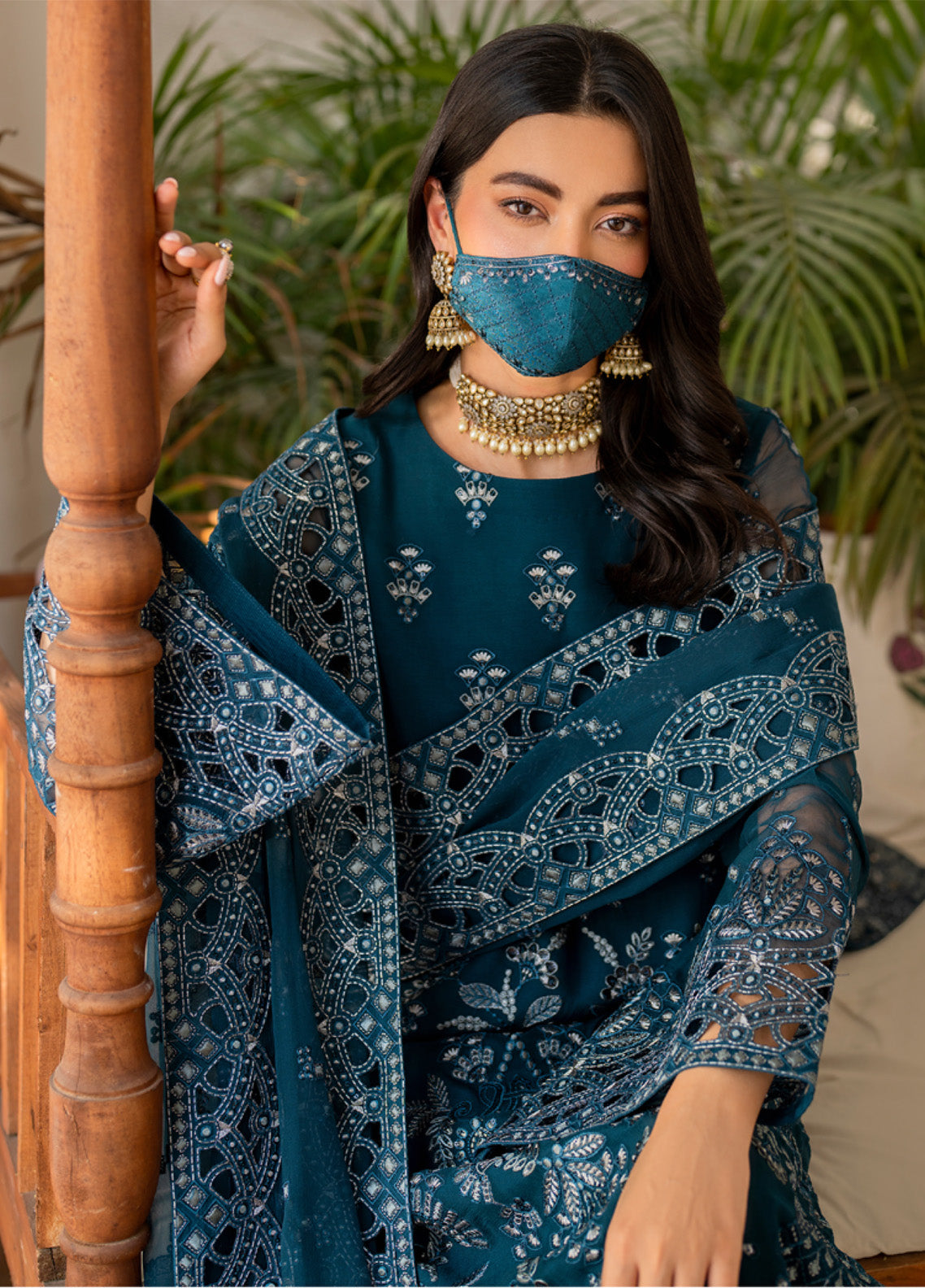 Naqsh by Safeera Embroidered Chiffon Suits Unstitched 3 Piece - FS24NS S-1410 Naqsh by Safeera Embroidered Chiffon Suits Unstitched 3 Piece - FS24NS S-1410