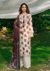 Nature's Whisper by Saad Shaikh Embroidered Lawn Suits Unstitched 3 Piece - SSK25NW GULZAR