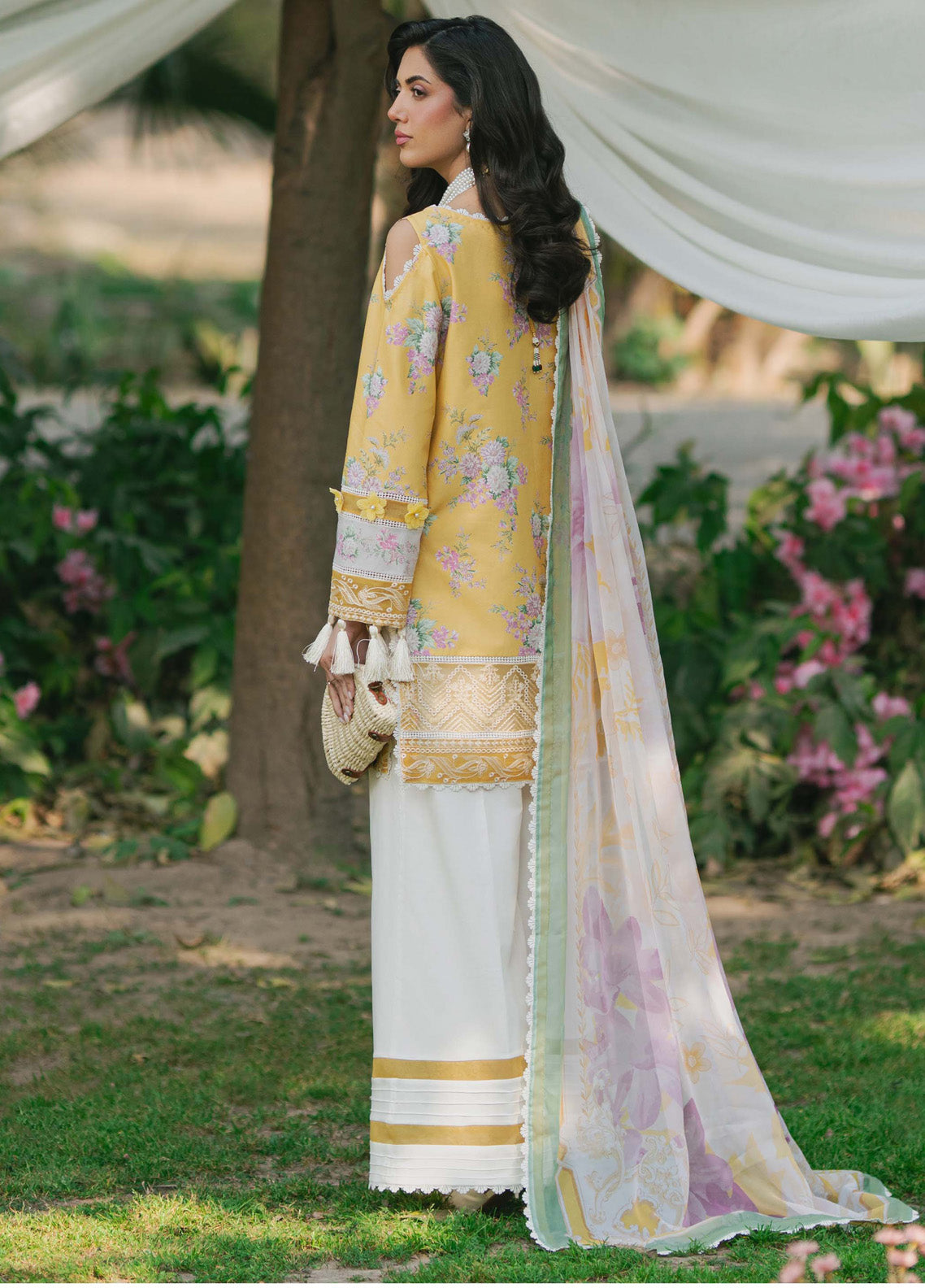 Nature's Whisper by Saad Shaikh Embroidered Lawn Suits Unstitched 3 Piece - SSK25NW HUSNA Nature's Whisper by Saad Shaikh Embroidered Lawn Suits Unstitched 3 Piece - SSK25NW HUSNA