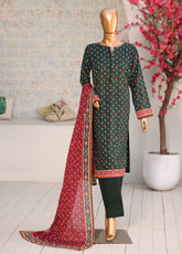 Nayab By HZ Textile Printed Lawn 3 Piece Unstitched Suit HZ26NP D-NPC-02