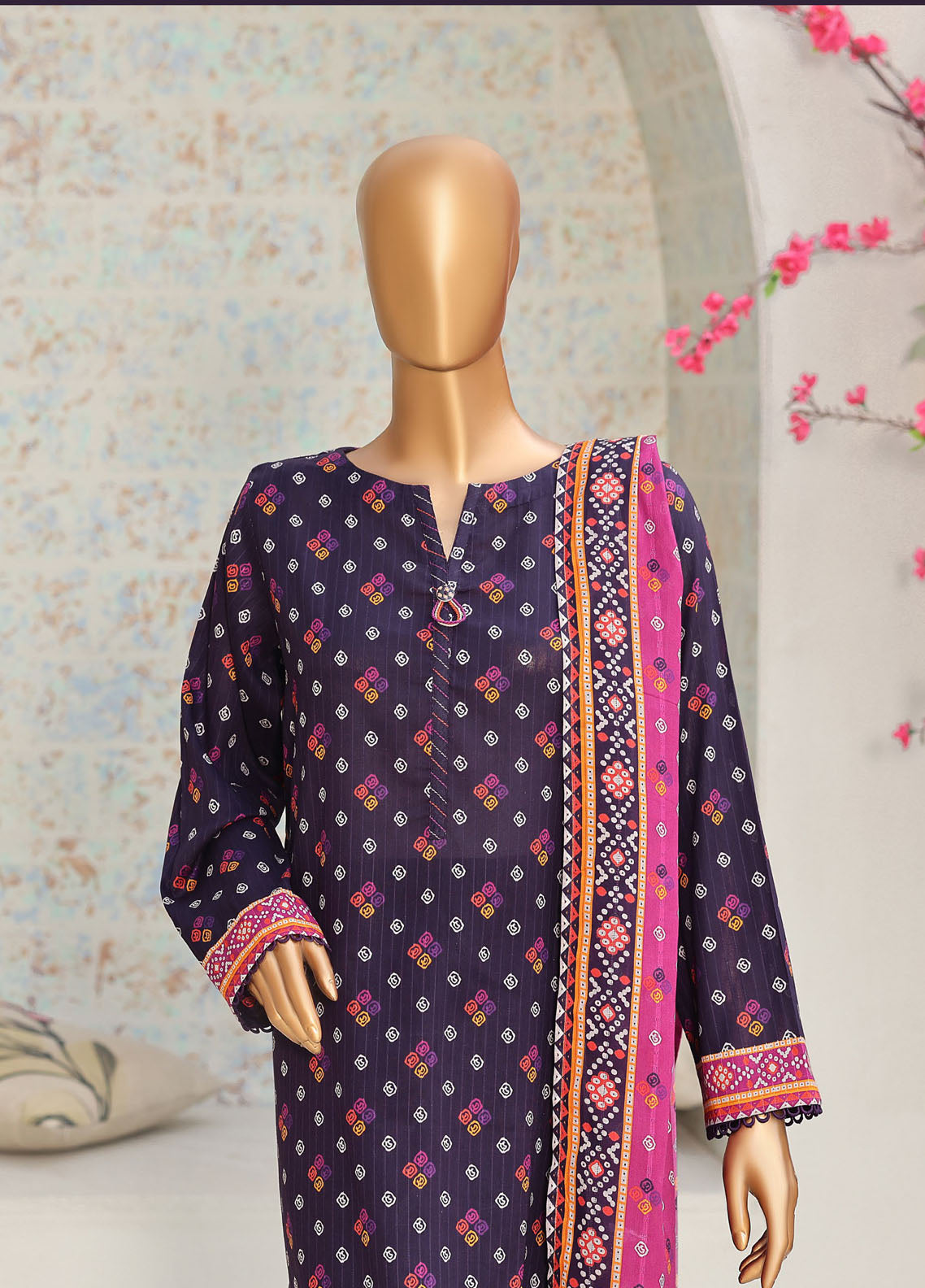 Nayab By HZ Textile Printed Lawn 3 Piece Unstitched Suit HZ26NP D-NPC-03 Nayab By HZ Textile Printed Lawn 3 Piece Unstitched Suit HZ26NP D-NPC-03