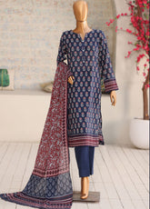 Nayab By HZ Textile Printed Lawn 3 Piece Unstitched Suit HZ26NP D-NPC-05