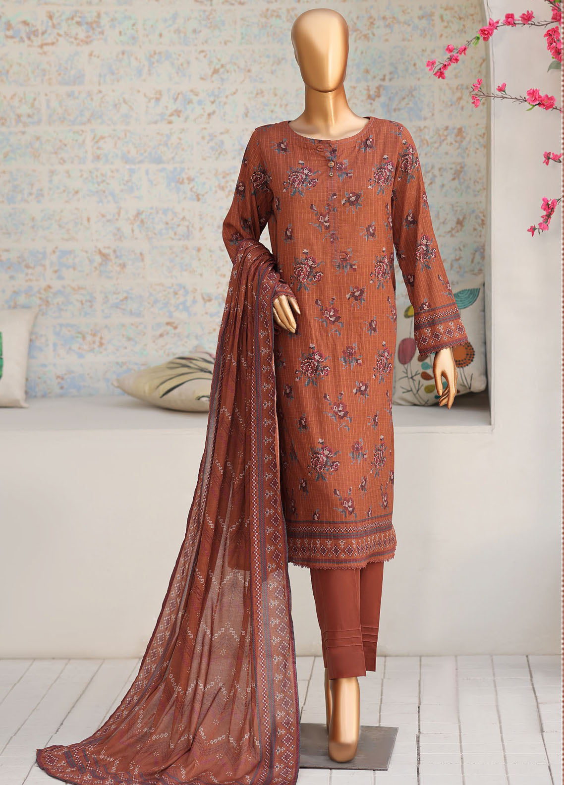Nayab By HZ Textile Printed Lawn 3 Piece Unstitched Suit HZ26NP D-NPC-08 Nayab By HZ Textile Printed Lawn 3 Piece Unstitched Suit HZ26NP D-NPC-08