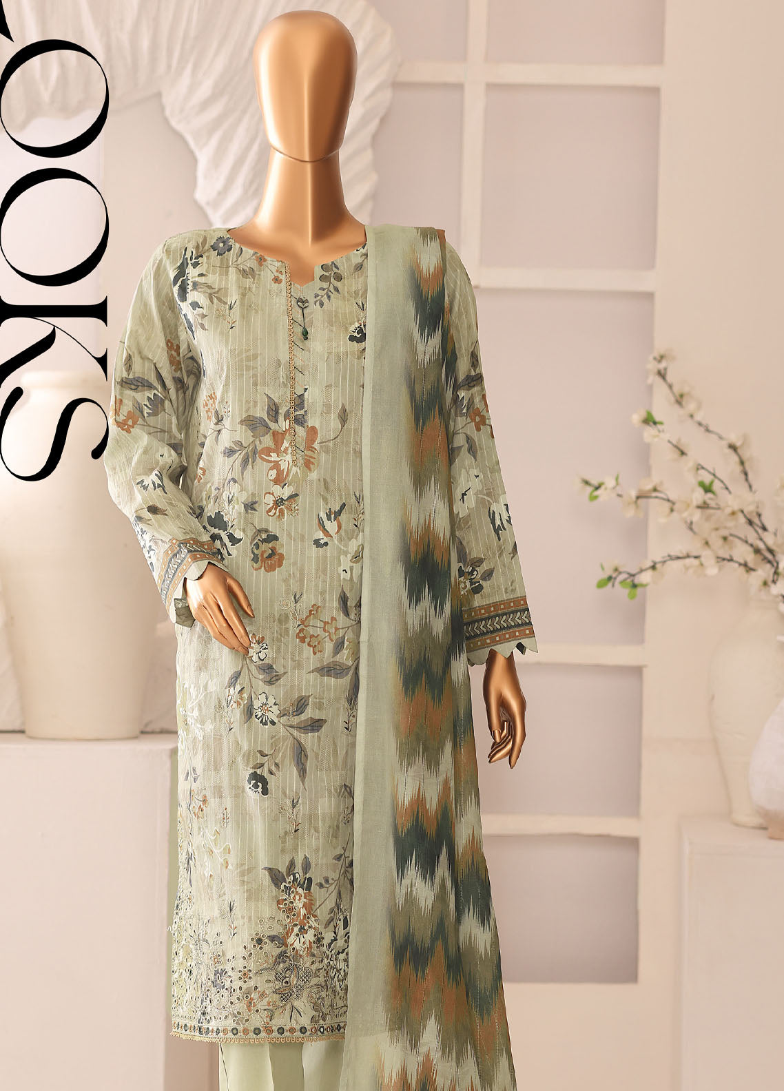 Nayab By HZ Textile Printkari Embroidered Lawn 3 Piece Unstitched Suit HZ26NPEV2 NPE-01 Nayab By HZ Textile Printkari Embroidered Lawn 3 Piece Unstitched Suit HZ26NPEV2 NPE-01