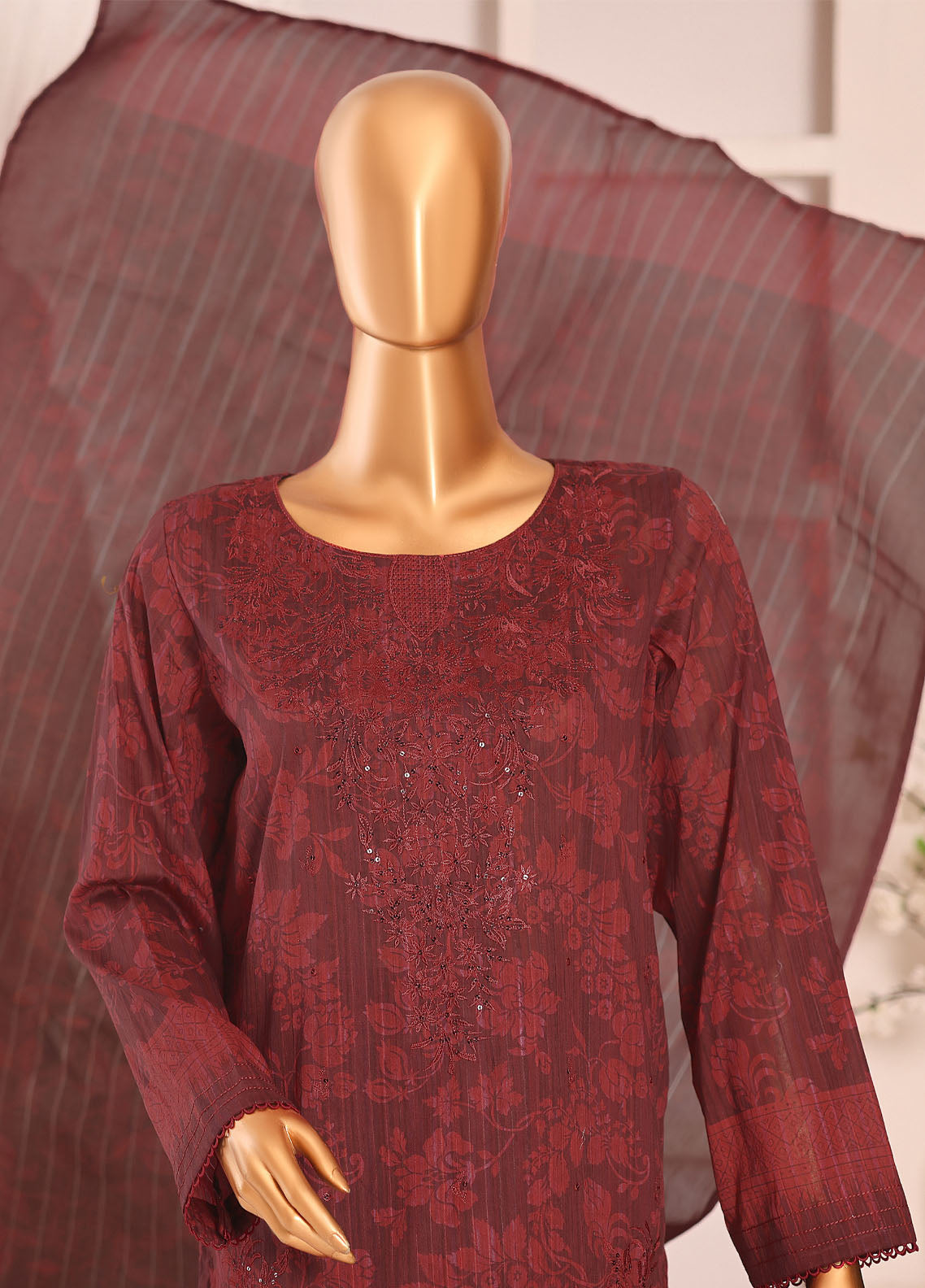 Nayab By HZ Textile Printkari Embroidered Lawn 3 Piece Unstitched Suit HZ26NPEV2 NPE-09 Nayab By HZ Textile Printkari Embroidered Lawn 3 Piece Unstitched Suit HZ26NPEV2 NPE-09