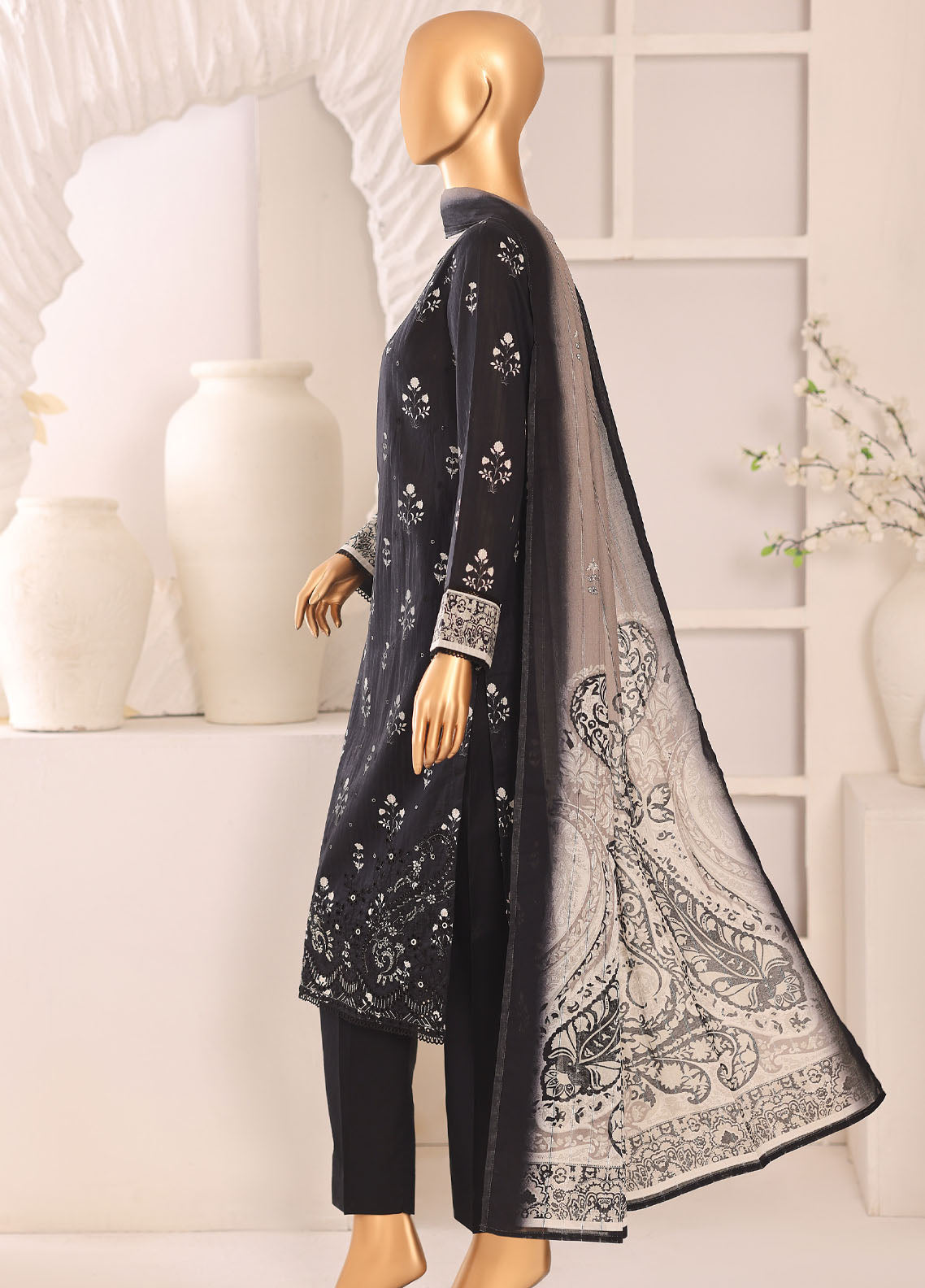 Nayab By HZ Textile Printkari Embroidered Lawn 3 Piece Unstitched Suit HZ26NPEV2 NPE-10 Nayab By HZ Textile Printkari Embroidered Lawn 3 Piece Unstitched Suit HZ26NPEV2 NPE-10