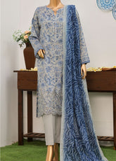 Nayab By HZ Textile Printkari Embroidered Lawn 3 Piece Unstitched Suit HZ26NPEV3 NPE-04