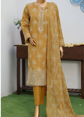 Nayab By HZ Textile Printkari Embroidered Lawn 3 Piece Unstitched Suit HZ26NPEV3 NPE-06