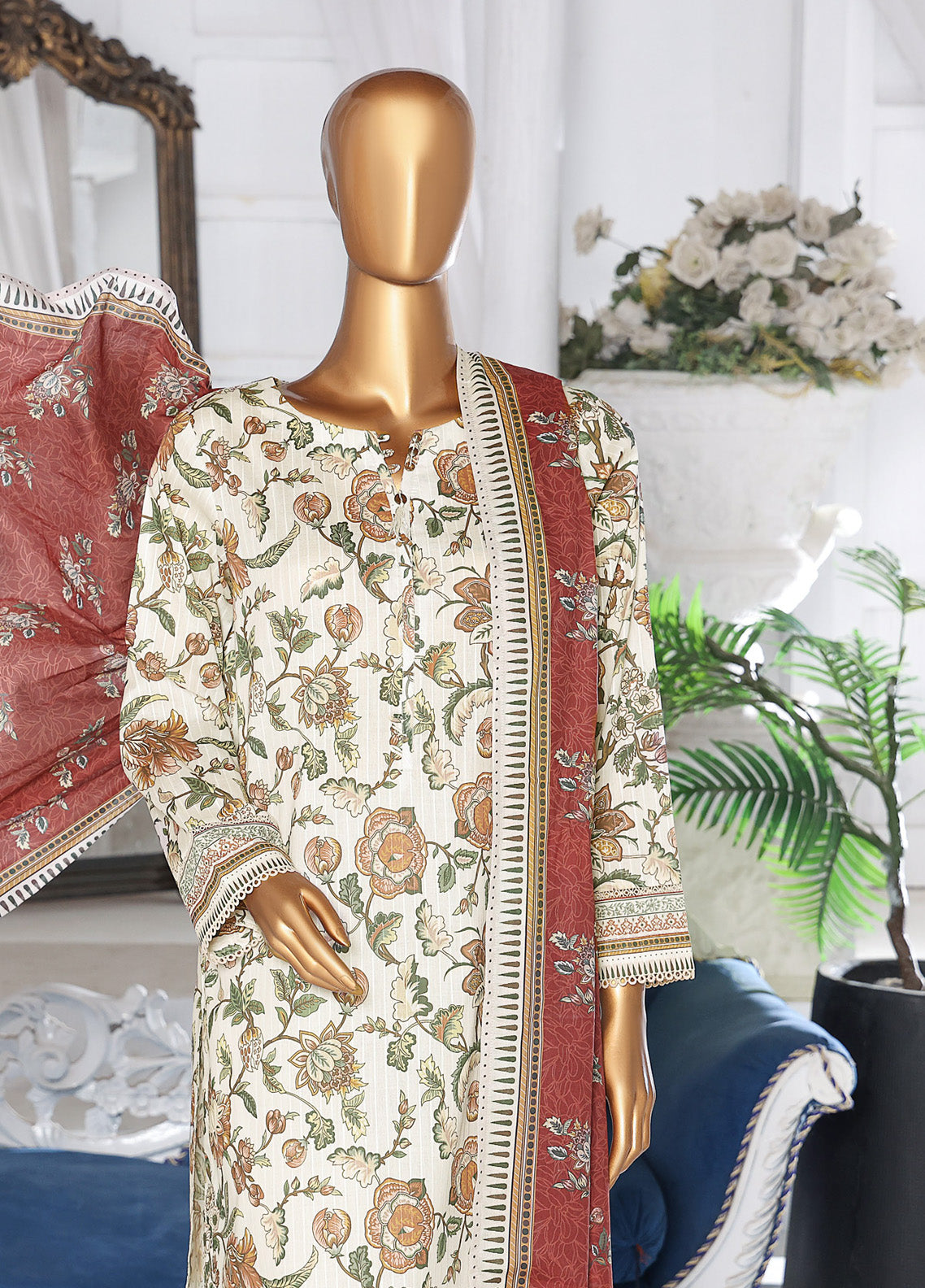 Nayab by HZ Textile Digital Printed Doria Lawn Suits Unstitched 3 Piece - HZ24NP NPD-01 Nayab by HZ Textile Digital Printed Doria Lawn Suits Unstitched 3 Piece - HZ24NP NPD-01