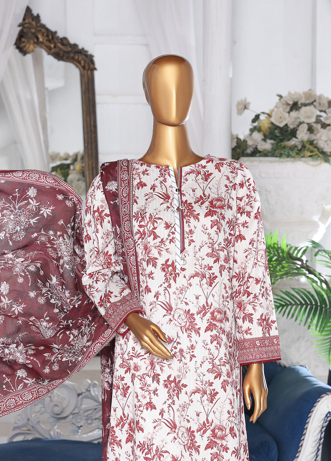 Nayab by HZ Textile Digital Printed Doria Lawn Suits Unstitched 3 Piece - HZ24NP NPD-04 Nayab by HZ Textile Digital Printed Doria Lawn Suits Unstitched 3 Piece - HZ24NP NPD-04