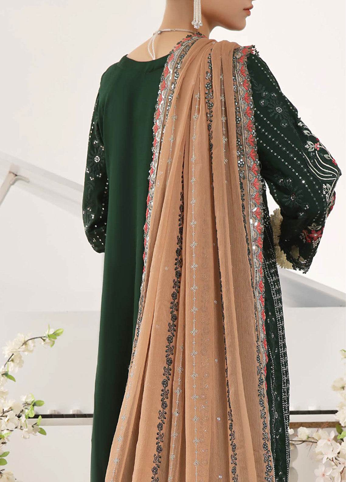 Nayara by Pak Fabrics Embroidered Chiffon Suits Stitched 3 Piece - PF25NL CL-448 Nayara by Pak Fabrics Embroidered Chiffon Suits Stitched 3 Piece - PF25NL CL-448
