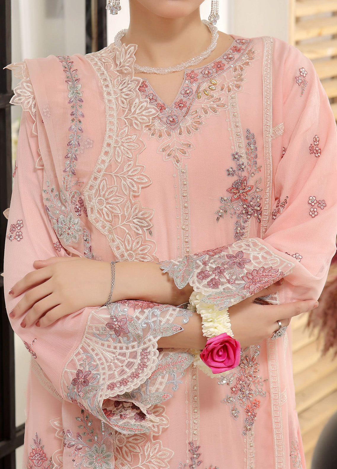 Nayara by Pak Fabrics Embroidered Chiffon Suits Stitched 3 Piece - PF25NL CL-449 Nayara by Pak Fabrics Embroidered Chiffon Suits Stitched 3 Piece - PF25NL CL-449