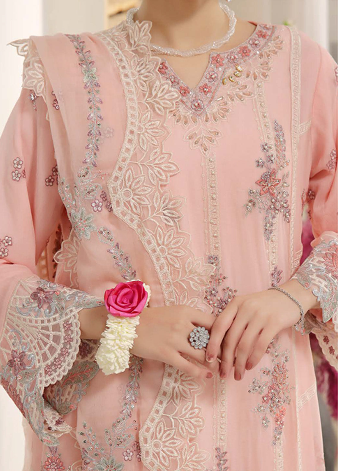 Nayara by Pak Fabrics Embroidered Chiffon Suits Stitched 3 Piece - PF25NL CL-449 Nayara by Pak Fabrics Embroidered Chiffon Suits Stitched 3 Piece - PF25NL CL-449