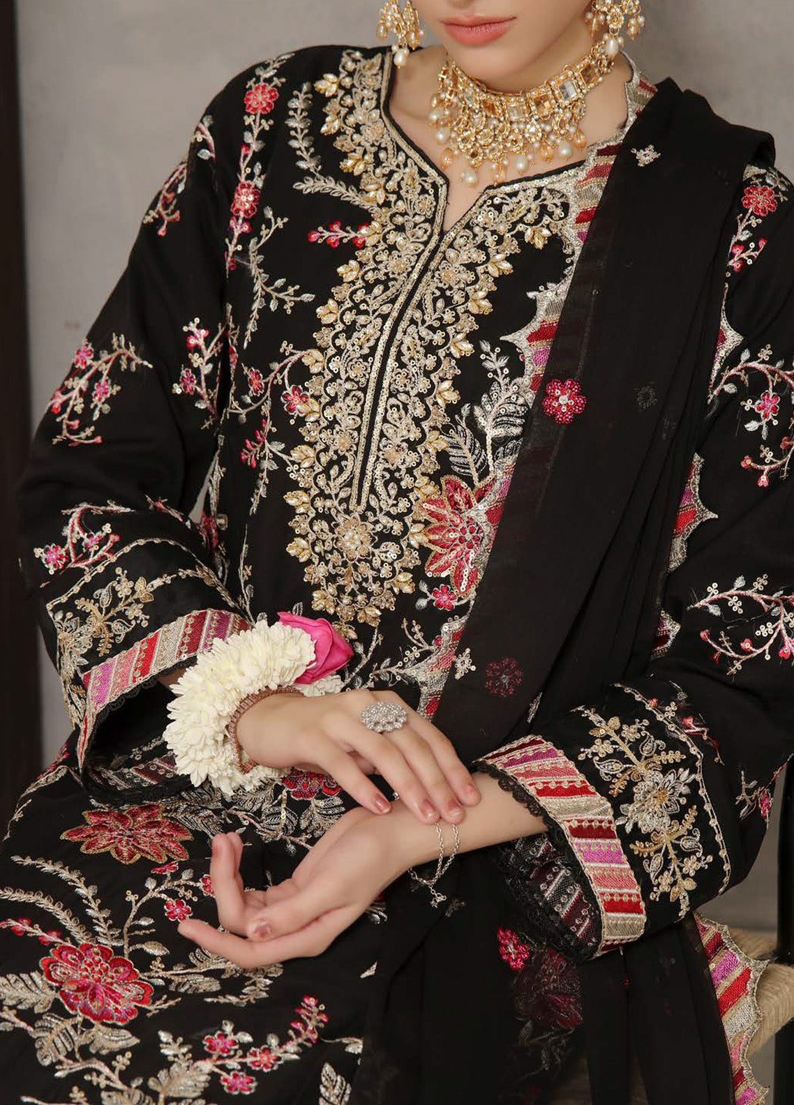 Nayara by Pak Fabrics Embroidered Chiffon Suits Stitched 3 Piece - PF25NL CL-450 Nayara by Pak Fabrics Embroidered Chiffon Suits Stitched 3 Piece - PF25NL CL-450