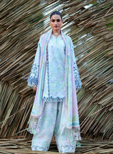 Neoma By Republic Womenswear Embroidered Lawn 3 Piece Unstitched Suit RW26NSP D-SP-8 ROSHAN
