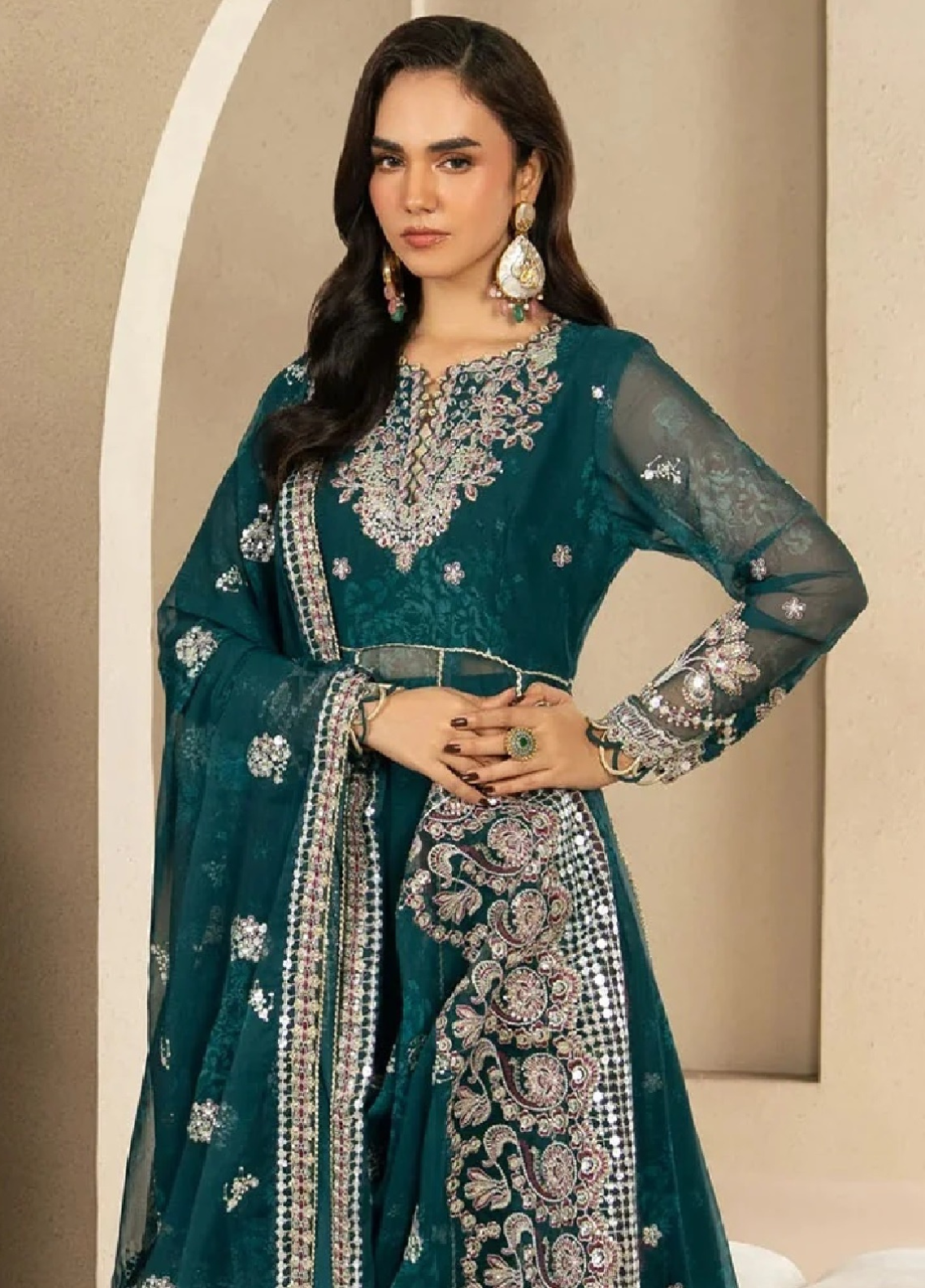 Neoma By Xenia Formals Embroidered Chiffon 3 Piece Unstitched Suit XE26NUF D-02 TIVA Neoma By Xenia Formals Embroidered Chiffon 3 Piece Unstitched Suit XE26NUF D-02 TIVA