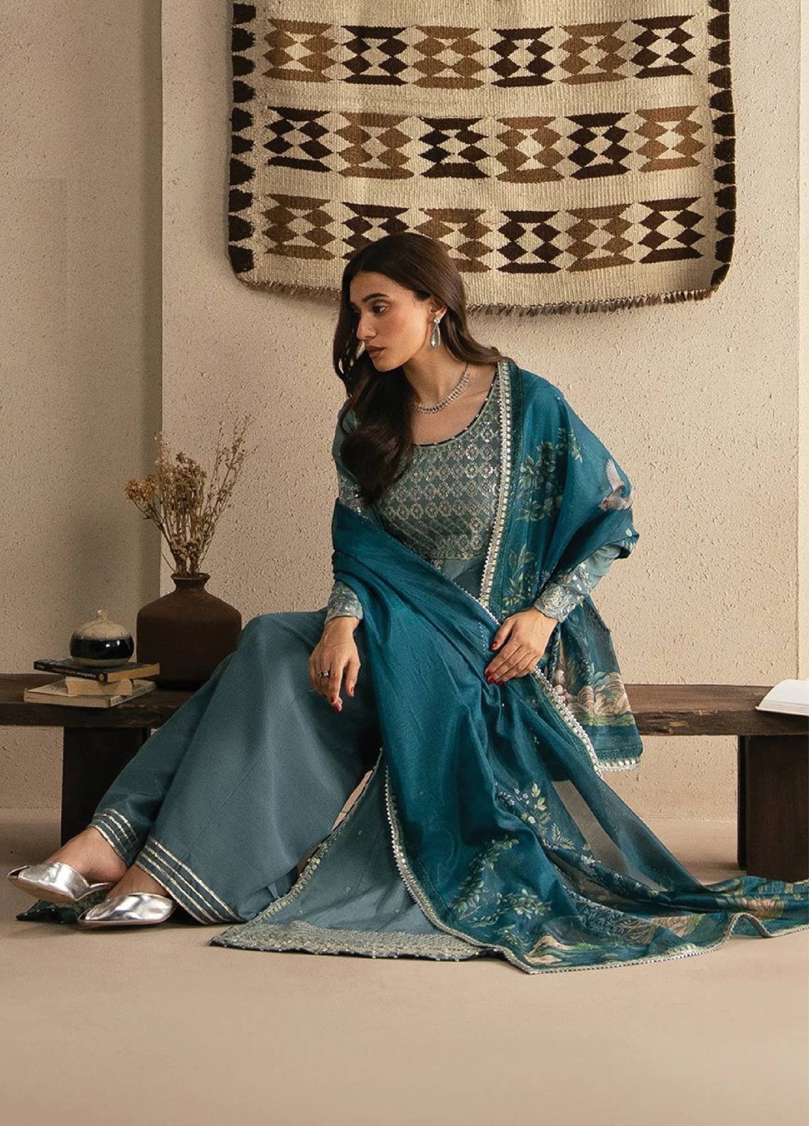 Neoma By Xenia Formals Embroidered Raw Silk 3 Piece Unstitched Suit XE26NUF D-06 MAI Neoma By Xenia Formals Embroidered Raw Silk 3 Piece Unstitched Suit XE26NUF D-06 MAI