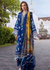 Neroli By Annus Abrar Luxury Embroidered Lawn 3 Piece Unstitched Suit AA26NLL D-01 RIBA