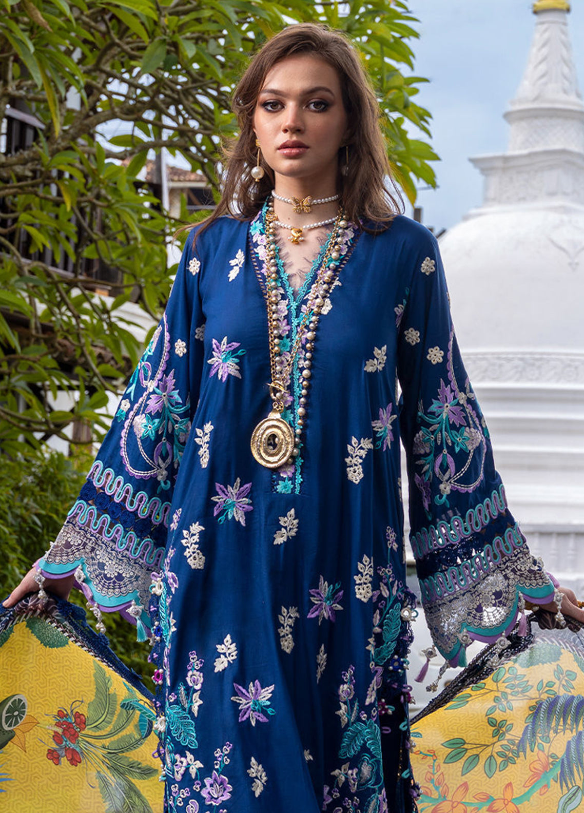 Neroli By Annus Abrar Luxury Embroidered Lawn 3 Piece Unstitched Suit AA26NLL D-01 RIBA Neroli By Annus Abrar Luxury Embroidered Lawn 3 Piece Unstitched Suit AA26NLL D-01 RIBA