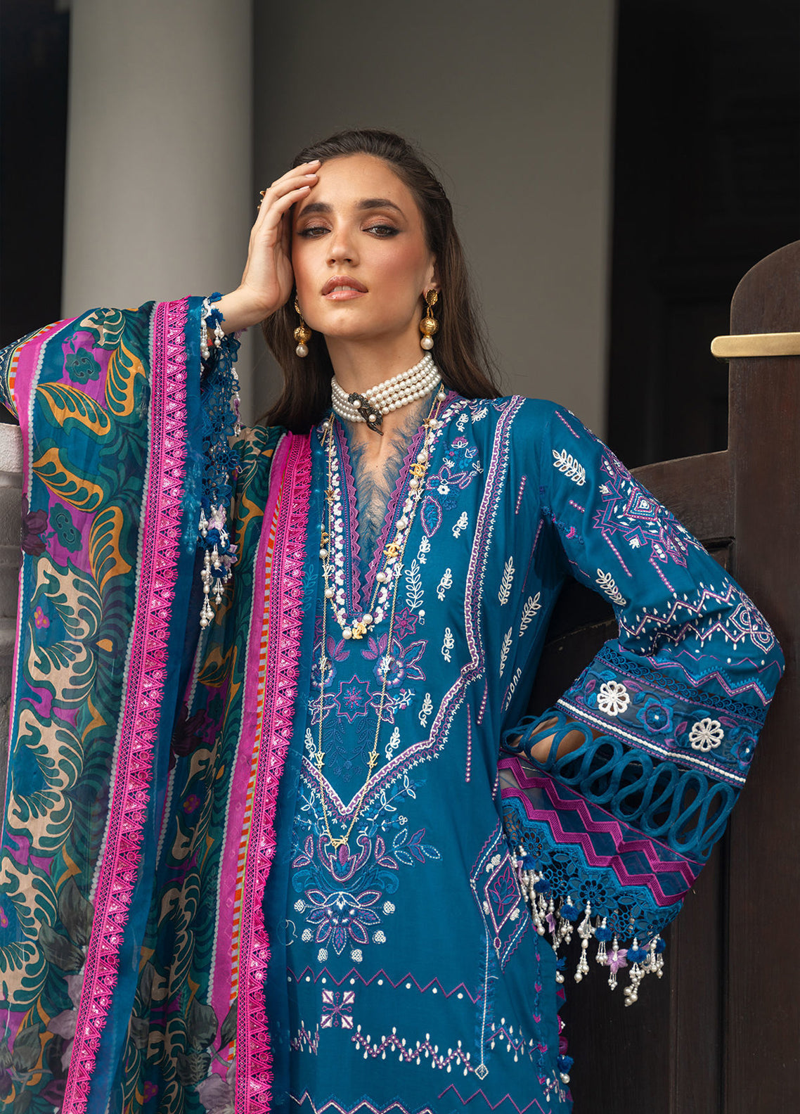 Neroli By Annus Abrar Luxury Embroidered Lawn 3 Piece Unstitched Suit AA26NLL D-07 SERAYA Neroli By Annus Abrar Luxury Embroidered Lawn 3 Piece Unstitched Suit AA26NLL D-07 SERAYA