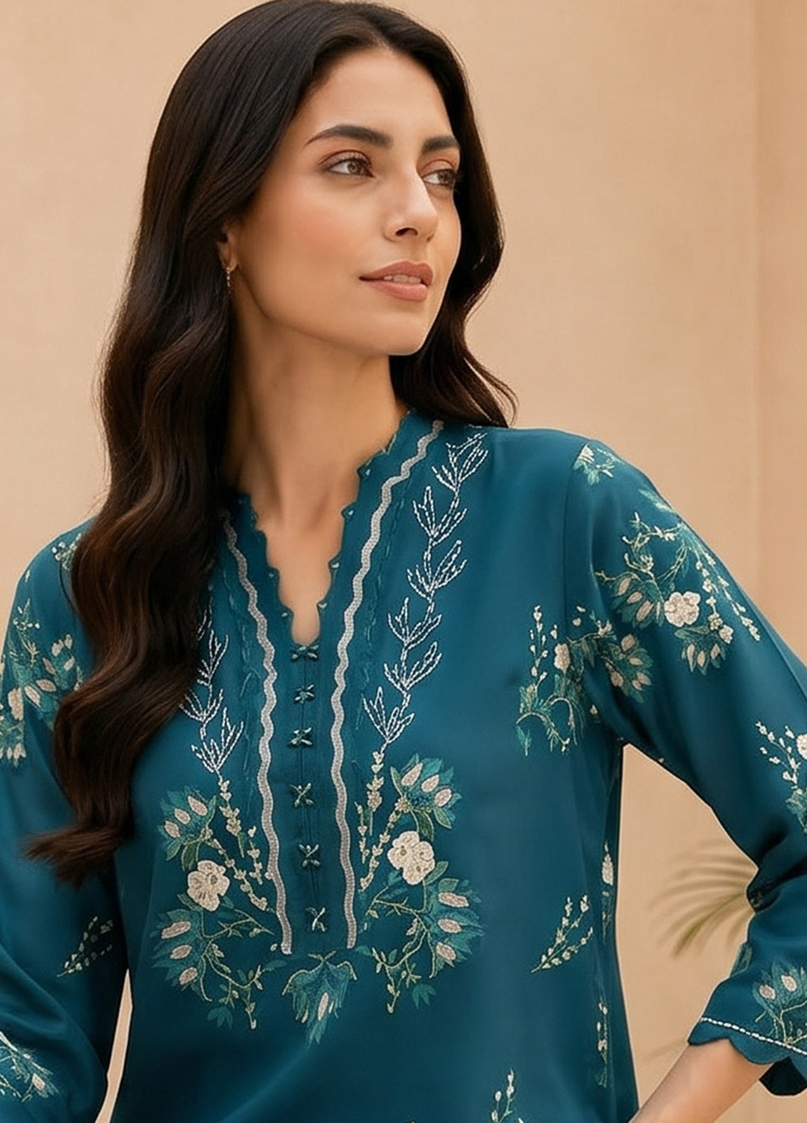 Neutral By Sahar Printed Lawn 2 Piece Unstitched Suit S26NEPV2 D-14 EMERALD SONATA Neutral By Sahar Printed Lawn 2 Piece Unstitched Suit S26NEPV2 D-14 EMERALD SONATA