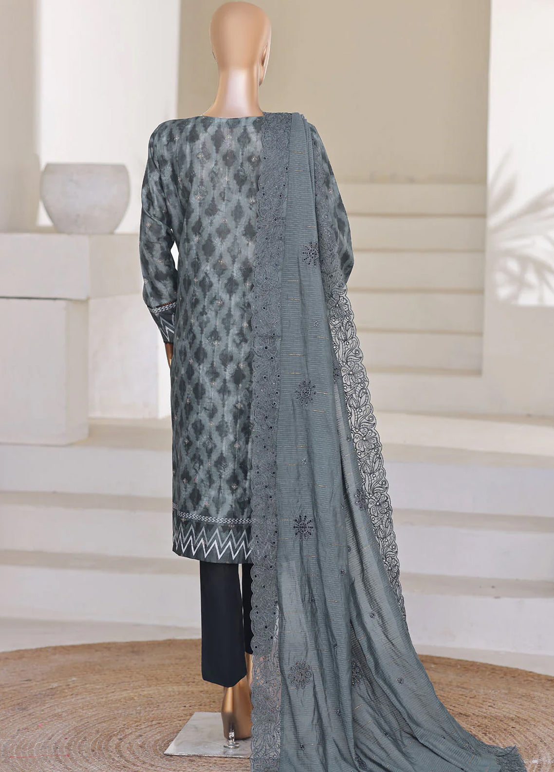Ninokara By HZ Textile Embroidered Jacquard 3 Piece Unstitched Suit HZ26N NJE-7015 Ninokara By HZ Textile Embroidered Jacquard 3 Piece Unstitched Suit HZ26N NJE-7015