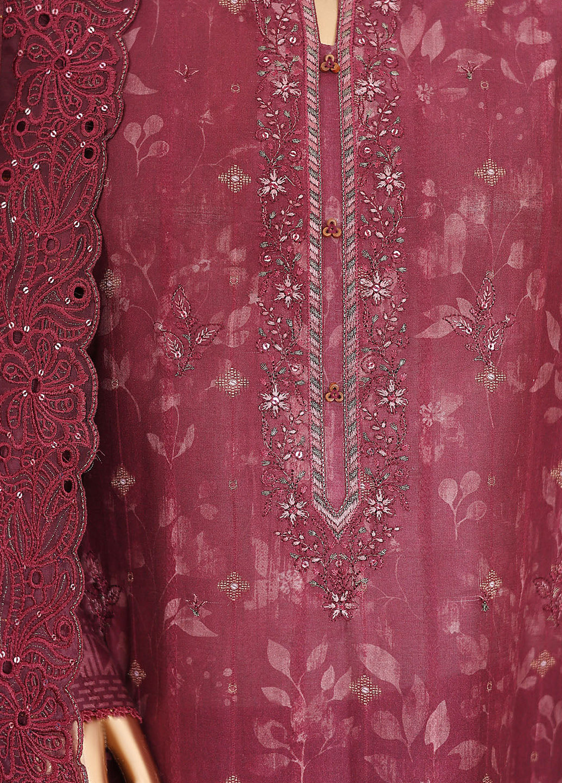 Ninokara By HZ Textile Embroidered Jacquard 3 Piece Unstitched Suit HZ26N NJE-7016 Ninokara By HZ Textile Embroidered Jacquard 3 Piece Unstitched Suit HZ26N NJE-7016
