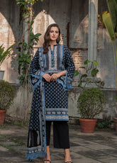 Noir & Blanc By Gul Ahmed Printed Lawn 3 Piece Unstitched Suit GA26NB-WB D-B-62002