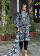 Noir & Blanc By Gul Ahmed Printed Lawn 3 Piece Unstitched Suit GA26NB-WB D-B-62012