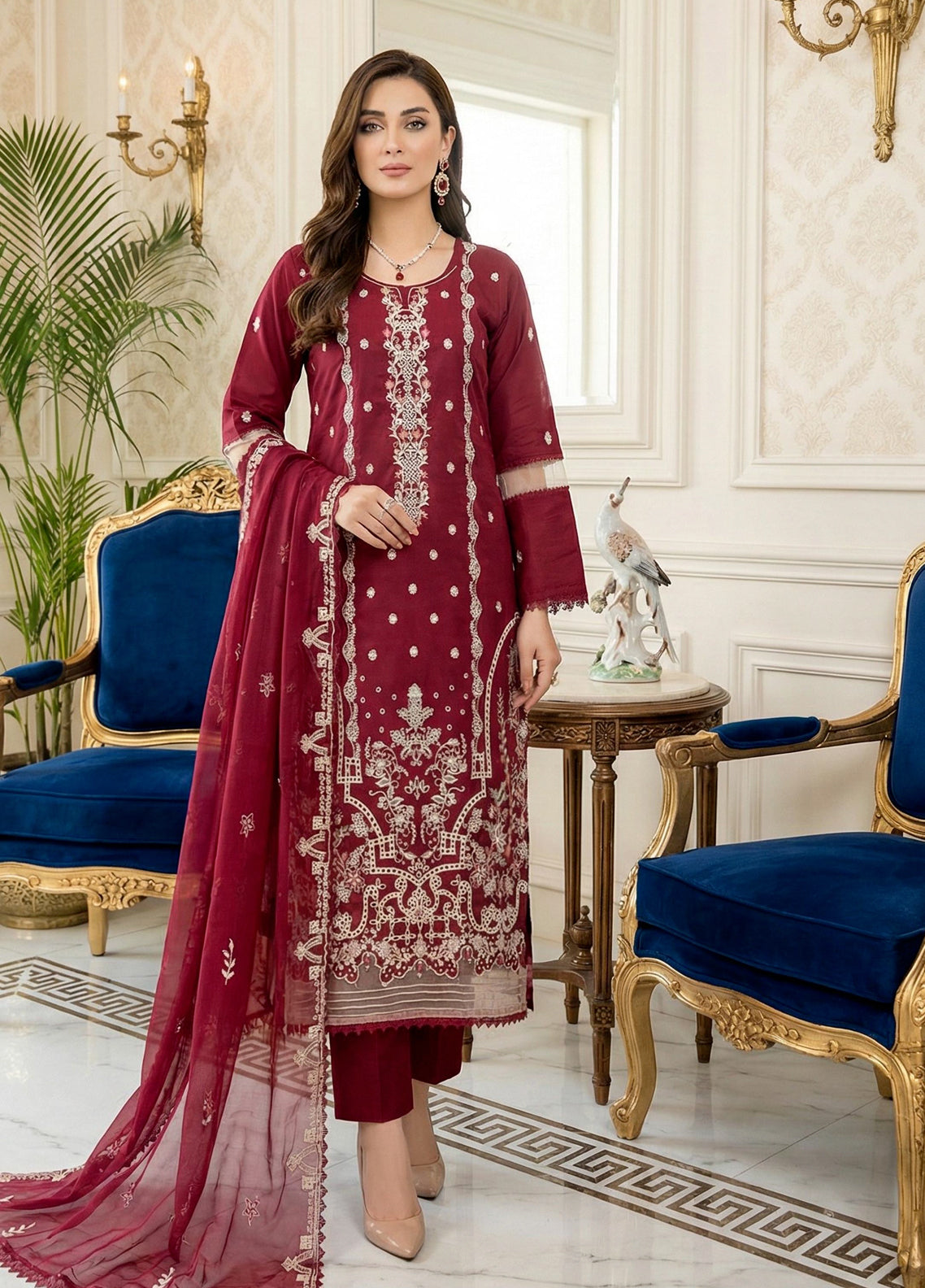 Noor-E-Khaas By Noorjahan Embroidered Lawn 3 Piece Unstitched Suit NJ26NK D-06 Noor-E-Khaas By Noorjahan Embroidered Lawn 3 Piece Unstitched Suit NJ26NK D-06