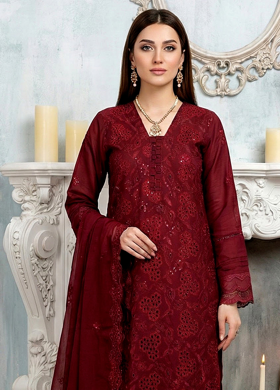 Noor-E-Nazar By Noorjahan Embroidered Lawn 3 Piece Unstitched Suit NJ26NN D-08 Noor-E-Nazar By Noorjahan Embroidered Lawn 3 Piece Unstitched Suit NJ26NN D-08